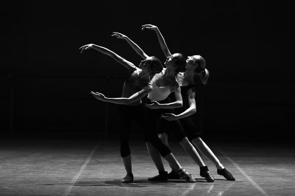 Ballet dancers on stage