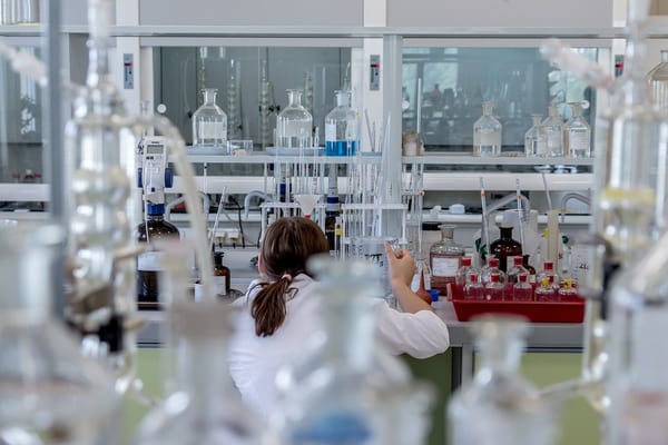 Medical researcher in laboratory